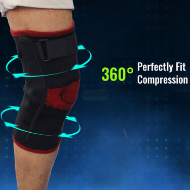 Compression Knee Support with Hinges And Magnetic Therapy for Pain Relief (PRS59)