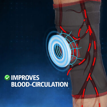 Compression Knee Support with Hinges And Magnetic Therapy for Pain Relief (PRS59)