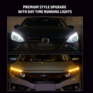 Pack of 2 Day Time Lights With Running Indicators For Car (DTC)