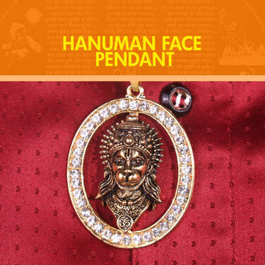 Golden Chain + Hanuman Face Pendant (MGJ44)