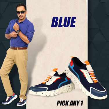 Pick Any 1 ComfyFit Trendy Sports Shoes with Free Sporty Watch & Sunglasses (SW74)