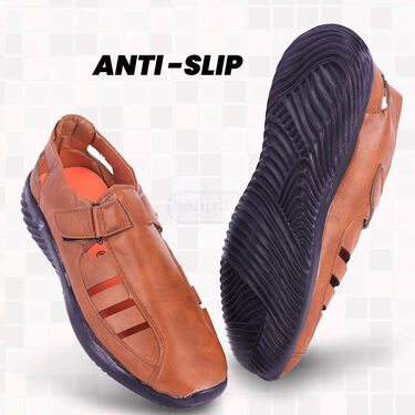 Pick Anyone Leatherite Sandal + Free 2 Pair Socks + Trimmer (SDC8)