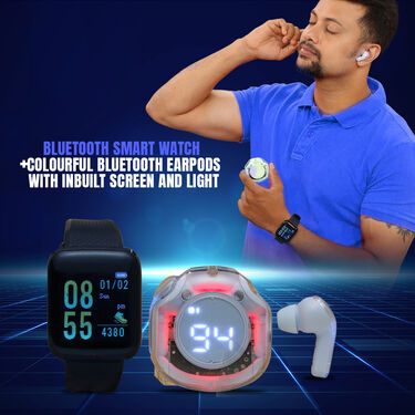 Smart Watch ID116 With Ultrapods Pro (BCSW14)