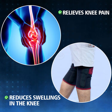 Compression Knee Support with Hinges And Magnetic Therapy for Pain Relief (PRS59)