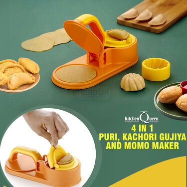 4 in 1 Puri Kachori & Gujiya & Momo-Modak Maker (PKG11)